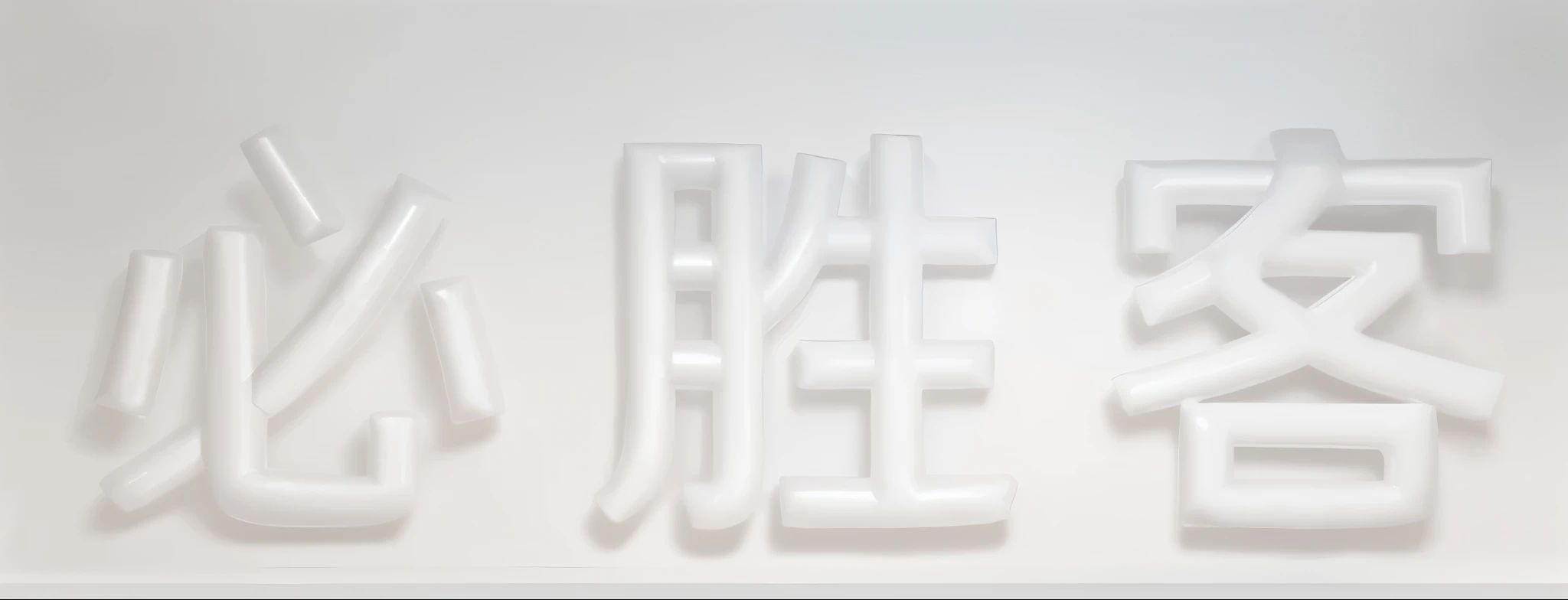 White inflatable balloon words,Inflatable texture,Balloon texture,Solid color background,masterpiece