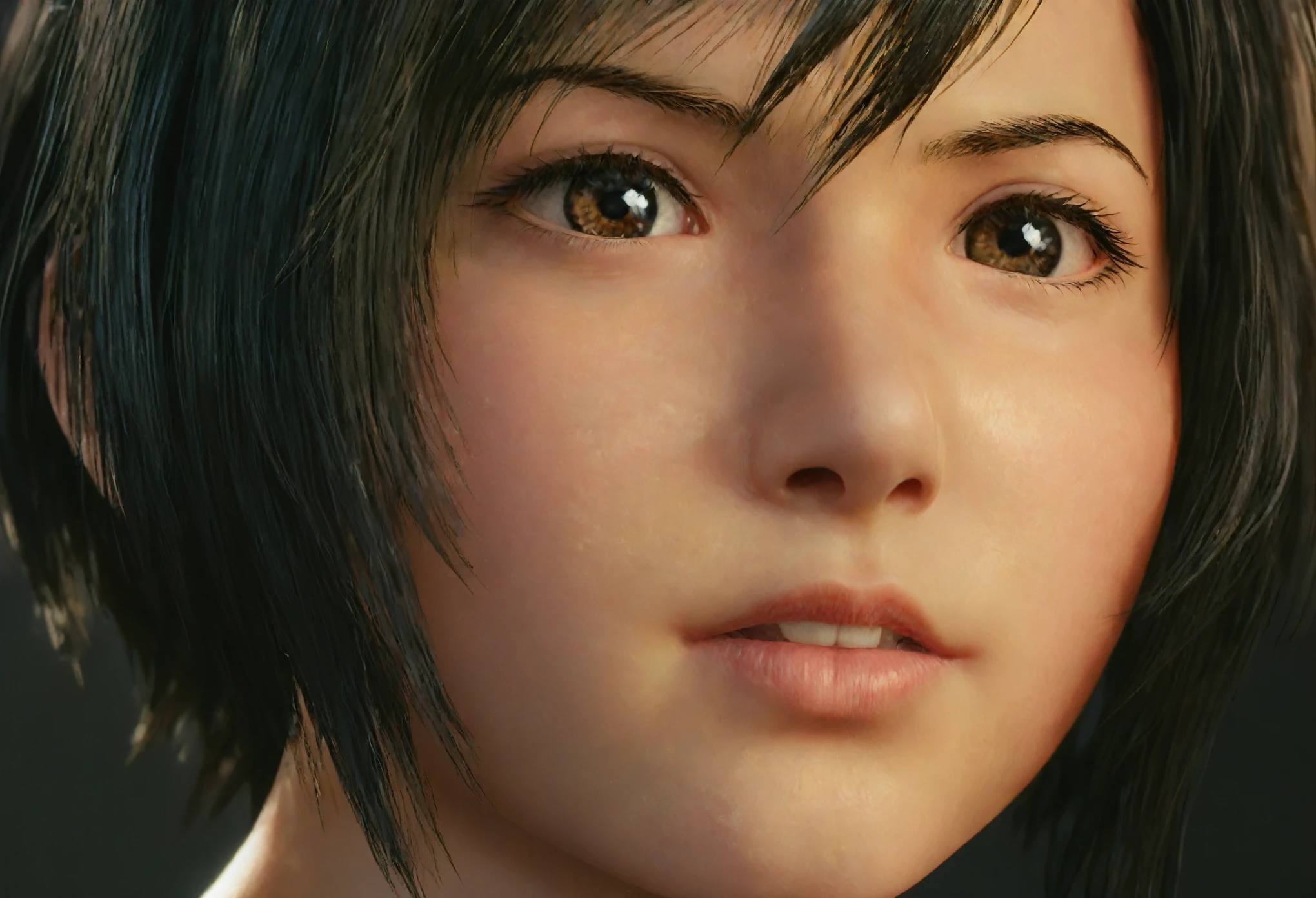 Yuffie,(photo realistic,perfect anatomy:1.3),(hyper detailed, masterpiece:1.2), best quality,RAW photo, exquisite, beautiful ,detailed face