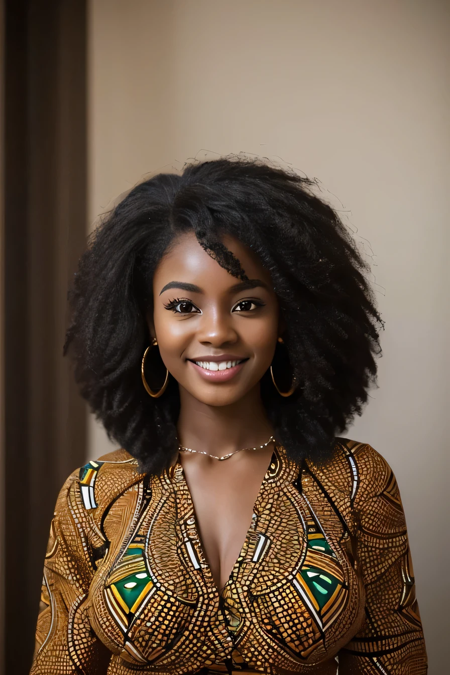 Femme africaine aux cheveux noirs réalistes, PEAU CLAIR, yeux marron, parfait and flushed lips, 26 ans, vêtue d’une chemise blanche, taches de rousseur on the body, (taches de rousseur) (textures sur la peau) ultra réaliste, parfait lighting, photoréaliste, très détaillé, parfait, hyperréaliste, personne réelle, beaucoup de netteté, éclairage cinématographique, assis sur le bureau face à un livre de coloriage de mandala, Salle de bureau moderne et apaisante, détails réalistes, détail fou, éclairage naturel, peau naturelle, Résolution du fond d’écran: 16 x 9