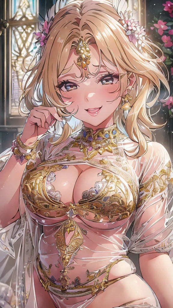 Women with big breasts, Exposing shoulders, Blonde, colored feather, metal ornaments, colored Flowers, particle, Light, (masterpiece, high quality,最high quality, Official Art, beautiful and aesthetic:1.2), (1 girl:1.3), Very detailed,(Fractal Art:1.1),(colorful:1.1)(Flowers:1.3),Most detailed,(Tangled:1.2), (Dynamic pose), (Abstract background:1.3), (Shiny skin), (Many colors :1.4), ,(Earrings:1.4), (feather:1.4),masterpiece, high quality, Very detailed, 30~40 years, Full Body Shot, Mature Woman, beautiful Mature Woman, Nightgowns and underwear, Captivating smile, Thick lips, Plump lips, blush, Looking at the audience, Provocative expression, Cleavage, Plump、Curvy Hips、Attractive face、Mischievous face、Sexy Lingerie 、An inviting gaze、Expressing emotions、Obscene underwear、Erotic see-through lingerie set、Standing position、Gorgeous AccessoriesVarious Hairstyles,Gold headband,Ample breasts,Uneven buttocks,Greek clothing,Tulle covers the chest,Perfect balance, Detailed clothing details,Temple,marble,Statue of God,cinematic Lighting, Film Grain, Fuji Color, contrast of Light and dark, 8k, masterpiece, Very detailed, Attention to detail, high quality, High resolution, masterpiece, 最high quality, Very detailed, 30~40 years, Full Body Shot, Mature Woman, beautiful ,Mature Woman, Nightgowns and underwear, Captivating smile, Thick lips, Plump lips, blush, Looking at the audience, Provocative expression, Hairstyles, Cleavage, Plump、Curvy Hips、Attractive face、Mischievous face、Sexy Lingerie 、An inviting gaze、Expressing emotions、Obscene underwear、(((Erotic see-through lingerie set)))、Standing position、Gorgeous Accessories、Lift your butt, From below, (((Browsing Caution: 1.4)))、Exposed breasts、Breathless face、Openwork decoration,(((Correct body with masturbation through a see-through dress))) masterpiece, 最high quality, Very detailed, 30~40 years, Full Body Shot, Mature Woman, beautiful Mature Woman, Nightgowns and underwear, Captivating smile, Thick lips, Plump lips, blush