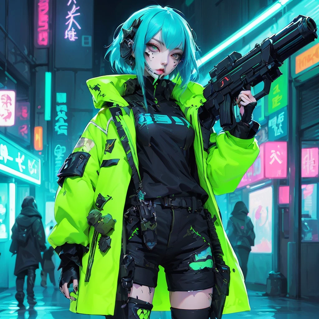 a close up of a person with an evil look on their face, octane trending on cgsociety, goth girl, very stylized character design, instagram art, sticker art, character is covered in liquid, realistic proportions sfw, unique hair designs, dynamic pose realistic, gold and black color scheme, animated movie shot, ui card, krenzcushart