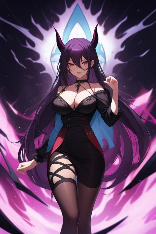 Dans le style cartoon. a powerful demon living in hell.
A ravishing woman from the 1700s French. Possessing spiritual power.