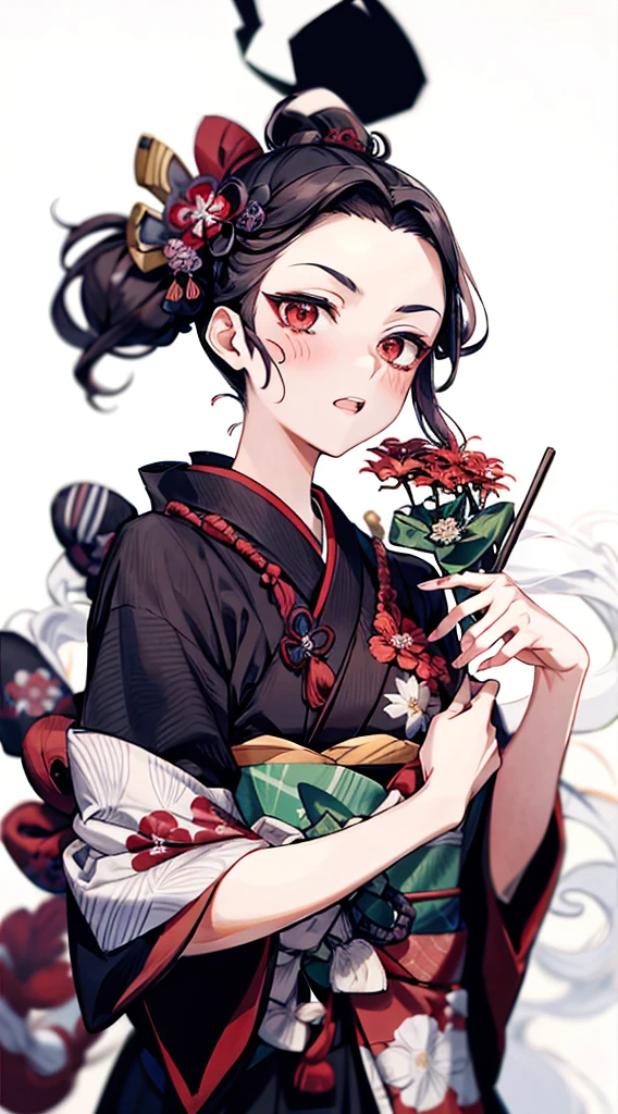 {{{ukiyo-e_style}}},{{flat_style}},{Simple_color},{{{masterpiece}}},{katsushika_hokusai},length_hair,hair_flower,{{black_hair}},red_eye,red_null,{Chinoiserie},{{{Highest_quality}}},kimono,{{Super detailed}},{figure},Maple_leaf_flight,{{1人of女of子}},{{{alone}}},{{of_非常To_delicate_ofd_beautiful}},blofk_stare,close_To_Audience,{Wind},{flight_splash},{flight_flowerびら},Wind,{Gorgeous ofd rich graphics}