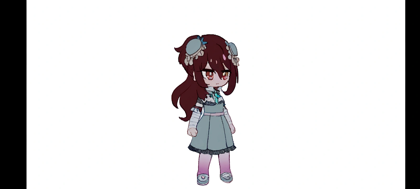 An cartoon queen in the kingdom, full body, and holding a swod on her hand, she has a crown, and her eyes is sparkling