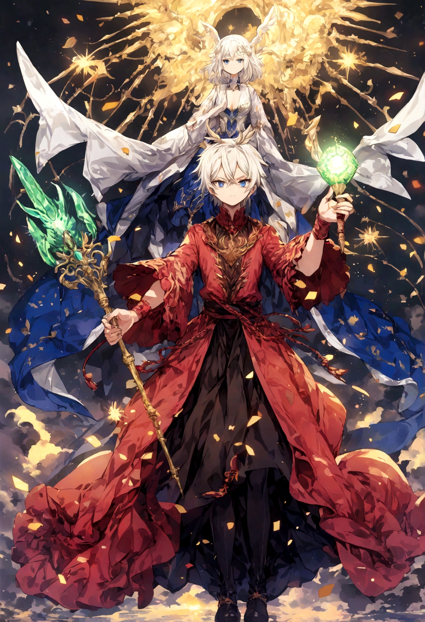 draconato eletrico, draconato azul axinzentado escuro, drconato mago , chapeu de mago, dragon scepter , 