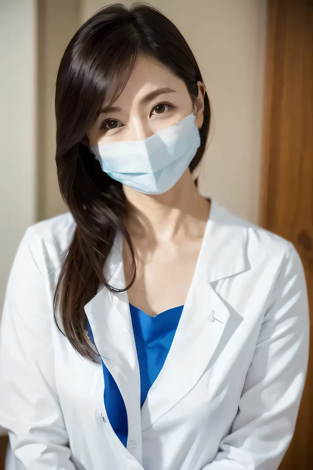 Wearing a surgical mask