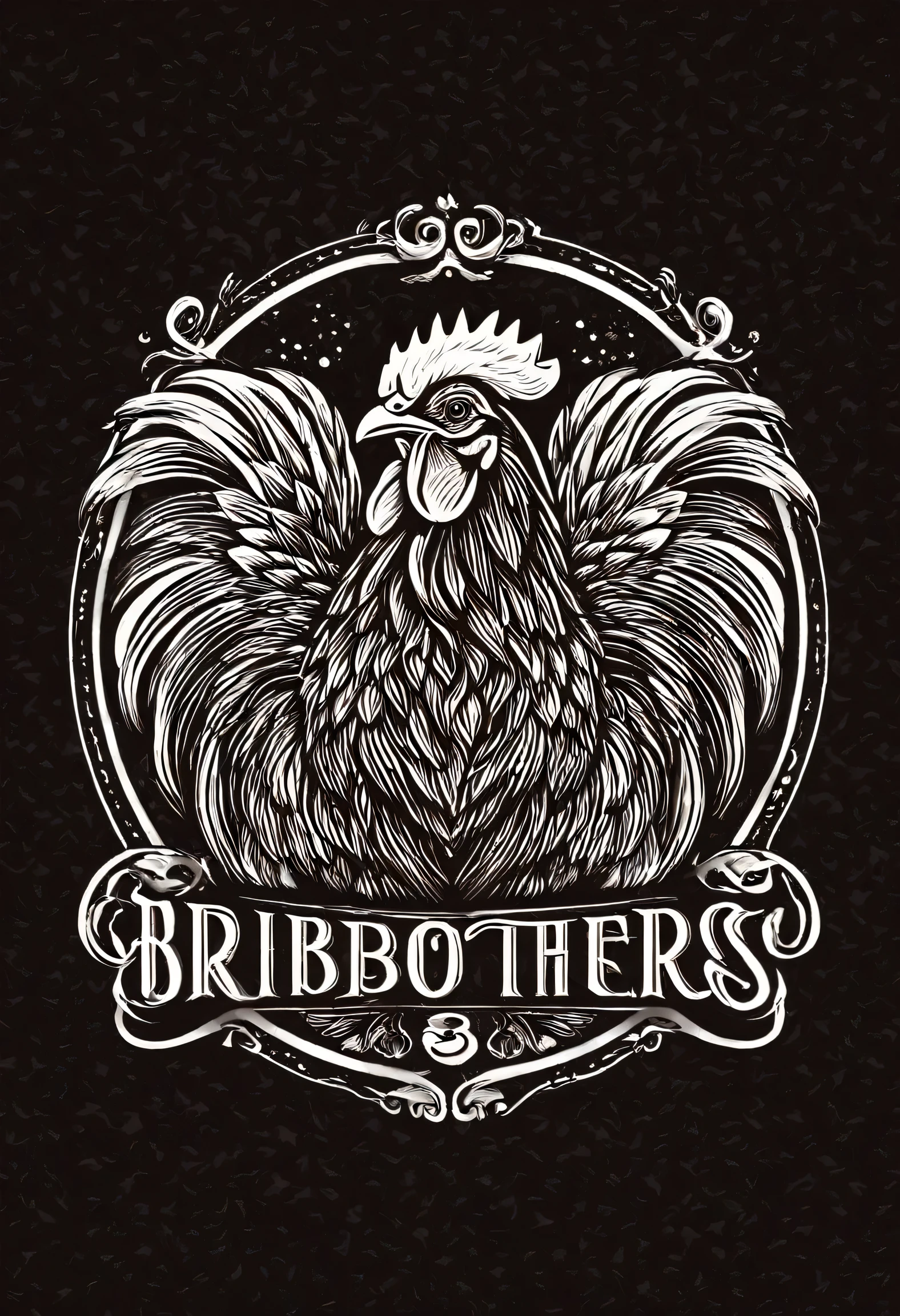 Restaurant logo the 3 brothers logo chicken