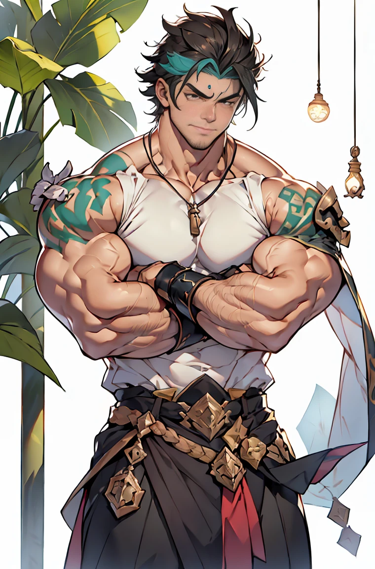 show off thick arms to the audience，closeup of arms，Shoulders exposed，Stout arms，A mais alta qualidade de imagem，Pessoas do sexo masculino，Child，1 ******，jovem e bonito，Shoun，cabelos brancos，Cabelo liso curto，Pele escura，Anime peito grande，anime wallpaper，sozinho，Foco Masculino，cuecas，Dilation of the pectoral muscles，capa vermelhirilha saliente，Fundo Urbano，Espalhe as pernas，sexy,(master part, best quality),meias brancas longaotas Red Martin，