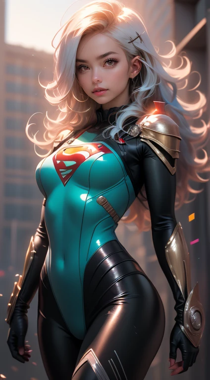 (((Young White Woman))), ((Best Quality)), ((Masterpiece)), (Detail: 1.4), 3D, A Beautiful Cyberpunk Woman with Simon Bisley-style micro thong, supergirl themed clothing, 2-piece clothing, Long silver hair, arm tatoo, cybernetic hands, pastel, Centered, scale to fit the dimensions, nffsw (High dynamic range),Ray tracing,NVIDIA RTX,Hyper-Resolution,Unreal 5,Subsurface Dispersion, PBR Texture, Post-processing, Anisotropy Filtering, depth of fields, Maximum clarity and sharpness, Multilayer textures, Albedo and specular maps, Surface Shading, accurate simulation of light and material interactions, Perfect proportions, Octane Render, Two-tone lighting, Wide aperture, Low ISO, White Balance, thirds rule, 8K Raw, Crysisnanosuit,loraeyes,nijistyle,pantyhose,Blue eyes
