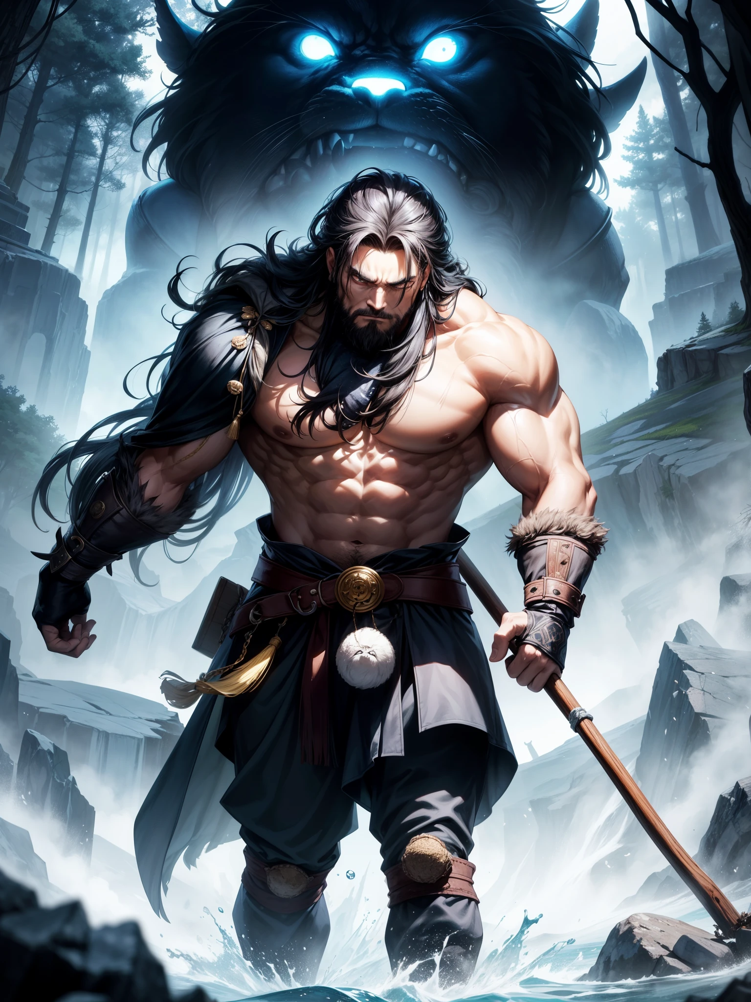 The one-eyed giant、Due to its strange appearance and intimidating presence、Many myths and legends from ancient times to the present、It has appeared in fiction。less than、Provides a detailed depiction of the One-Eyed Titan。
### 外見
The one-eyed giant、Has a huge body、It is several times taller than an average human.。His skin is as hard as a rock、It has a rough texture。Their skin is grey or dark brown.、A pattern resembling stone that has weathered over the years emerges.。A muscular body speaks of strength、It looks as if it is made of steel。
### Face and eyesThe face of the one-eyed giant、A broad, flat forehead with a single eye beneath thick eyebrows、The eye is set large and in the center of the whole.。The eyes shine red、It feels like lava heat.。Deep wrinkles around the eyes、It has a sharp gaze that seems to stare forever.。Sharp fangs line the mouth、When he laughs, he has a scary smile。
### 衣装と装備
The one-eyed giant、Mostly dressed simply、I often try to make it easier to move around.。Wearing the skin of an animal、A heavy belt is fastened around the waist。Animal fur draped over shoulders、Protects against the cold。In their hands they carry huge clubs and stone axes.、They symbolize his overwhelming power.。
### 挙動と環境
The one-eyed giant、the forests or the mountains、They live in natural environments such as caves.。His movements are heavy々Successfully、大地Shakingるほどの力強さを持っています。Walking through the forest、wood々Shaking、The sound of branches breaking echoes。His voice was as low as thunder、It causes fear in the surrounding creatures.。
### 印象
The one-eyed giant、Its appearance and presence exudes overwhelming fear.。but、On the other hand、He also exudes a unique sense of sadness and loneliness.。Only one eye、With wisdom that seems to see through everything、It contains a sense of sadness, as if searching for something.。
### 総括
The one-eyed giant、Power and fear、It symbolizes solitude and wisdom.。その巨体とOnly one eye、Mysterious yet awe-inspiring、It's a fascinating character。In the story、They often appear as challenges or enemies.、It is depicted as a huge wall that stands in the way of the protagonists.。