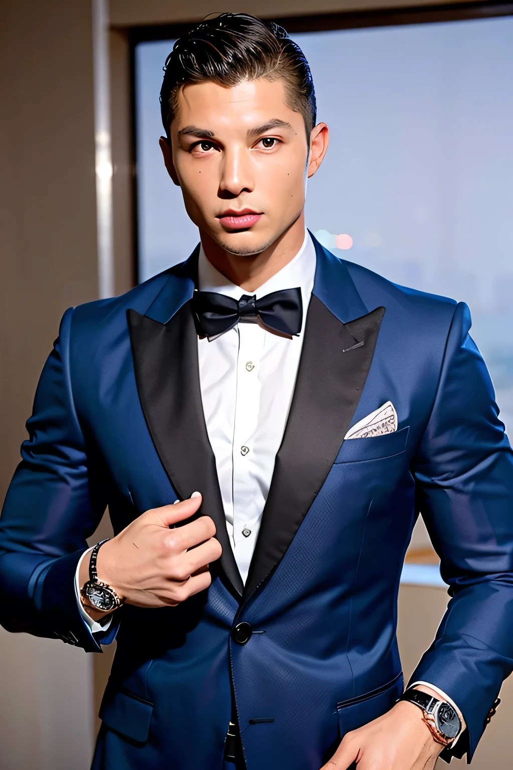diamond, Luxury Watches,Bugatti Veyron, Cristiano Ronaldo, Attractive man, handsome man, Handsome, wild, Muscular, In a suit