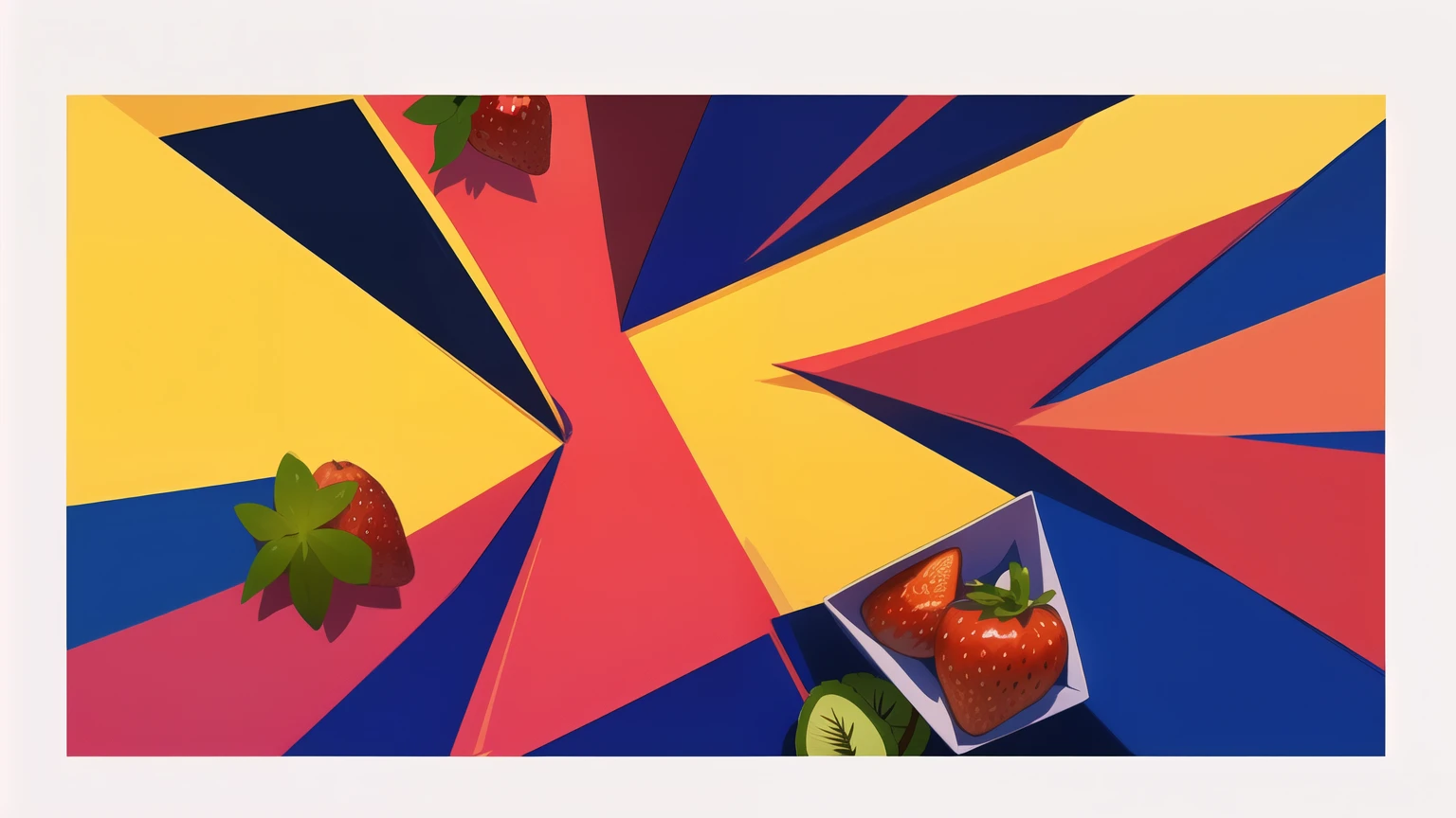 Fondo de frutas para una pagina web minimalista y discreto con colores suaves