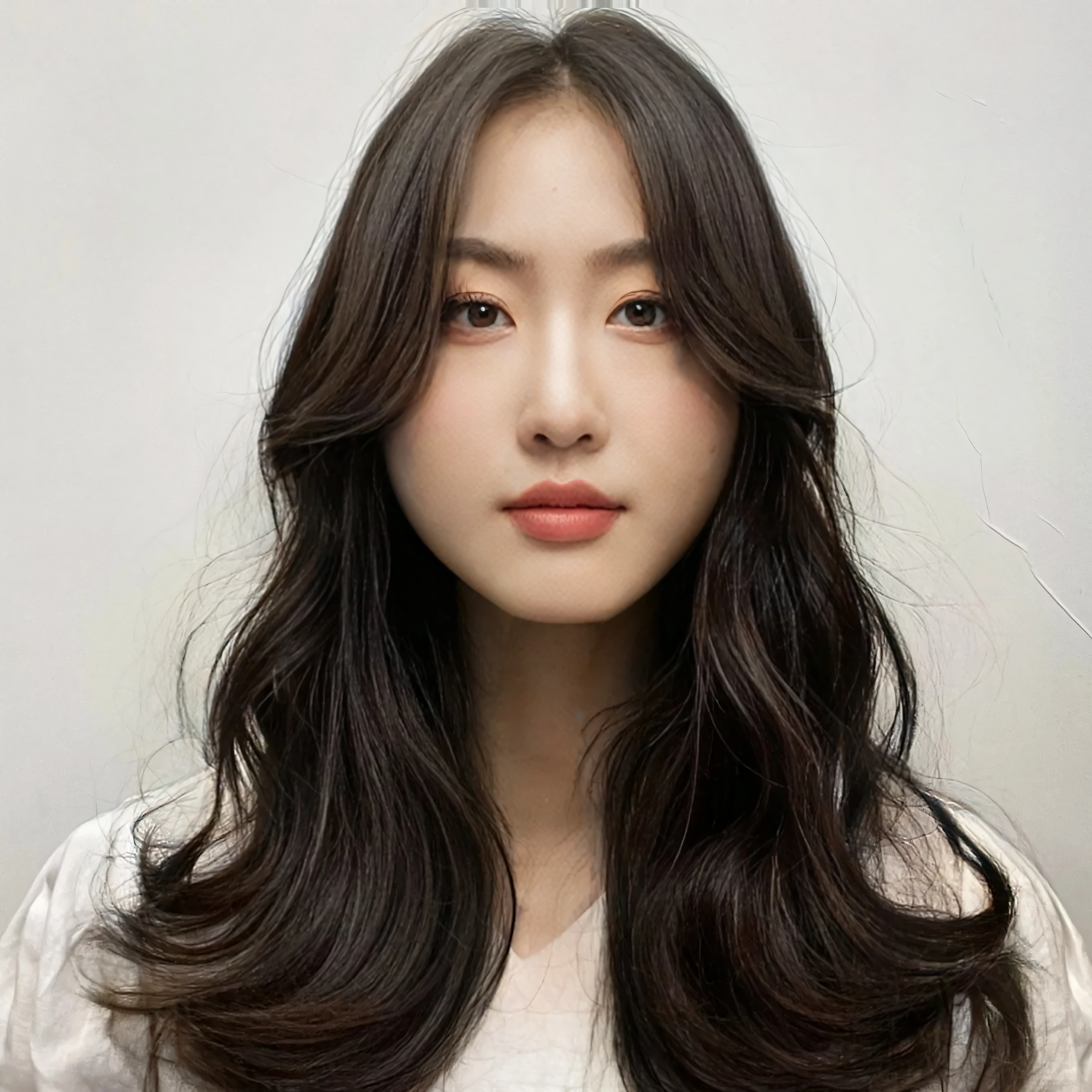 Best Quality, 8k, Masterpiece, (Portrait: 1.3), (photo realistic:1.4), (hyper realistic:1.4), Sharp Focus, looking at viewer, (smoother lighting:1.1), (increase cinematic lighting quality:0.9), realistic lighting, backlighting, light on face, ray trace, (brightening light:1.2), (Increase quality:1.4), sharp detail, (best quality real texture skin:1.4), finely detailed eyes, black_eyes, finely detailed face, 25 year old Korean woman
