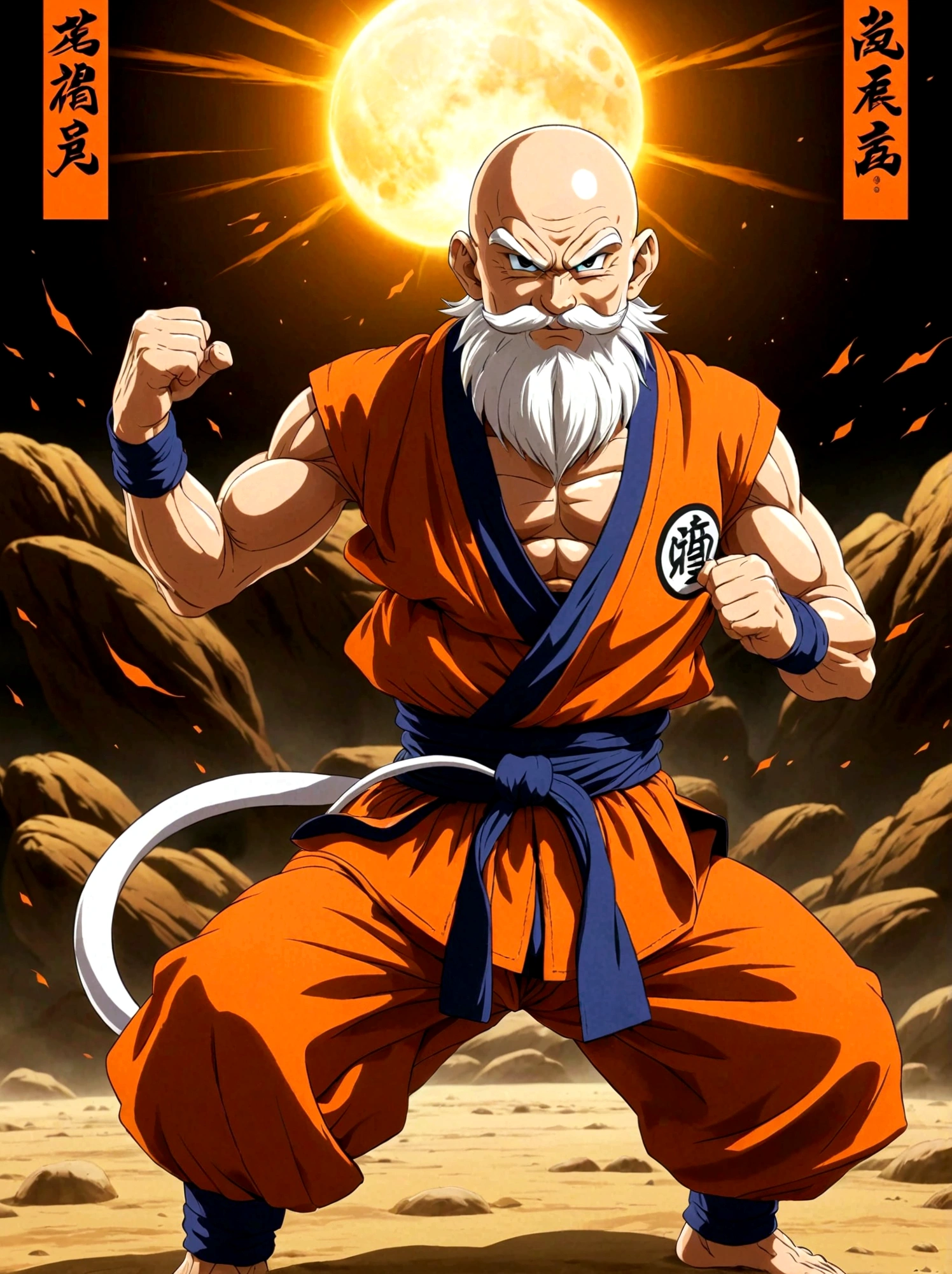 Dragon Ball, Tenkaichi Budokai, Master Roshi,elder,Martial Artist, Contest,fighting,Martial arts tournament background