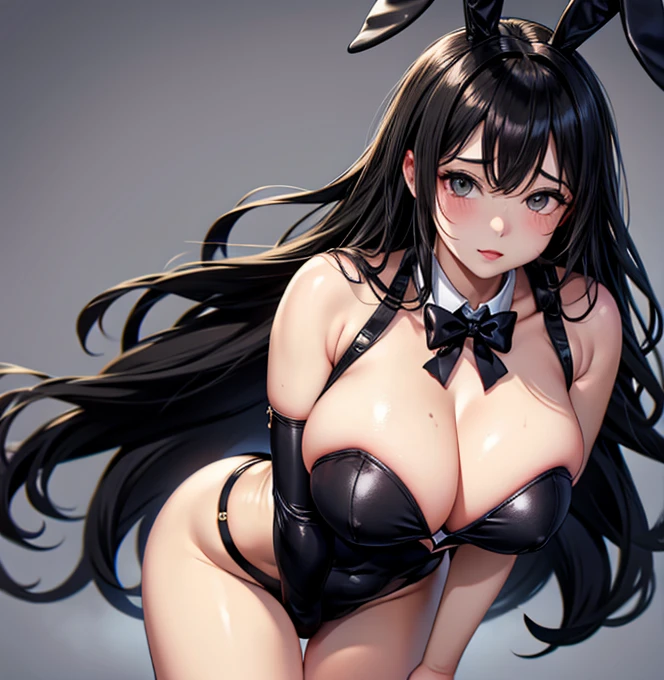 Bunny girl Big Breasts Beauty Calm sexy Beauty Black Hair