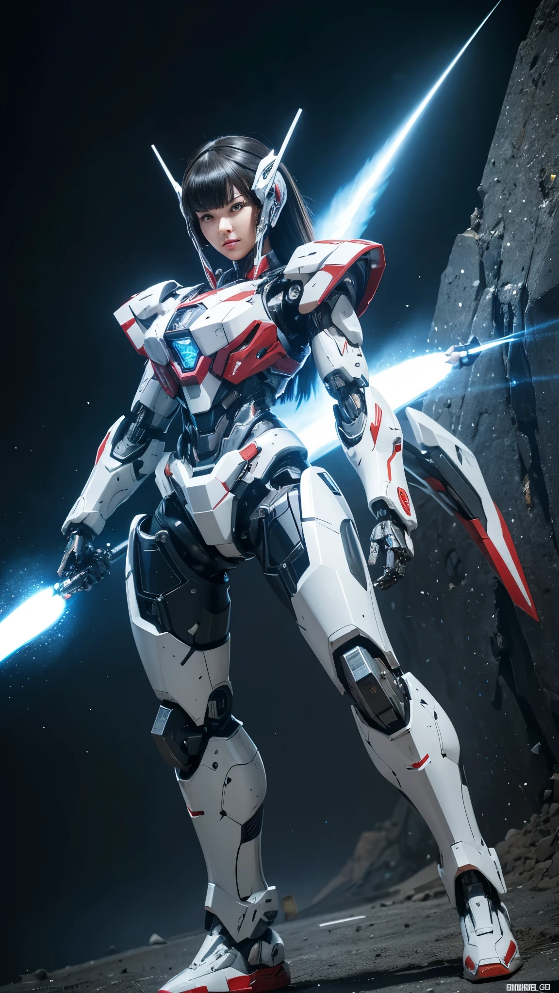  Super detailed, advanced details, high quality,  High resolution, 1080p, hard disk, beautiful,(war machine),Armor War,(Rocket Missile)Capture the big picture,beautiful,Mecha cyborg girl,battle mode,Mecha body girl,She is wearing a futuristic war machine weapon mecha,A powerful cyborg woman, sleek and futuristic, with advanced mechanical augmentations that enhance her strength and capabilities.
