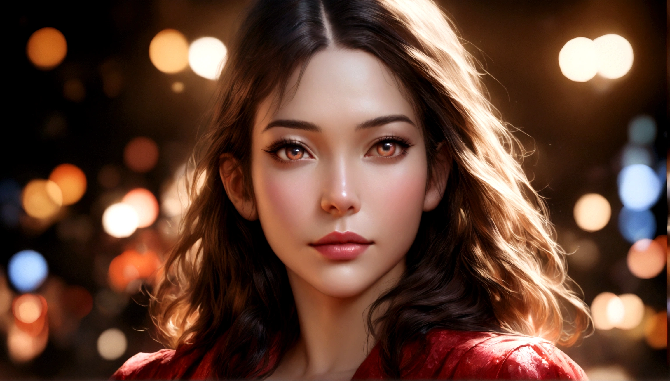 a sexy woman in a tight red dress, beautiful detailed eyes, beautiful detailed lips, extremely detailed face and skin, long eyelashes, detailed red sports car in background, (best quality, 4k, 8k, highres, masterpiece:1.2), ultra-detailed, (realistic, photorealistic, photo-realistic:1.37), HDR, UHD, studio lighting, ultra-fine painting, sharp focus, physically-based rendering, extreme detail description, professional, vivid colors, bokeh, portraits, luxury, glamour