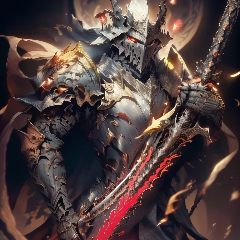 最high quality(8K,masterpiece,high resolution,最high quality,Highest quality realistic texture skin,Ultra-Realistic,Resolution up,,最high quality,High definition,)、Man Warrior、Short Hair、1 male, Fantasy Style、Short-haired young man with black hair、Dark Eyes、A fearless face、Flexible muscles、Black great sword on his back、Black Chainmail(Lock the curtains)、Red headband with black metal、Put your hand on the sword、Rin々A beautiful smile, Serious expression, On the battlefield, masterpiece, high quality, Portrait Shot, Wide-angle, Professional photography, Exquisite Armor Detail, Complex patterns,Long, thick straight sword、Helmet with a visible face