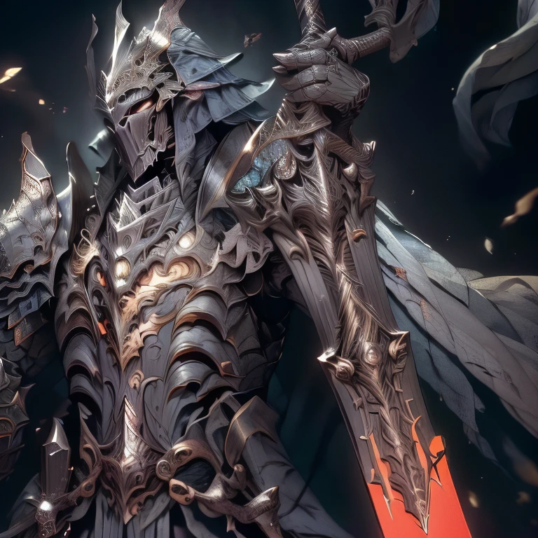 最high quality(8K,masterpiece,high resolution,最high quality,Highest quality realistic texture skin,Ultra-Realistic,Resolution up,,最high quality,High definition,)、Man Warrior、Short Hair、1 male, Fantasy Style、Short-haired young man with black hair、Dark Eyes、A fearless face、Flexible muscles、Black great sword on his back、Black Chainmail(Lock the curtains)、Red headband with black metal、Put your hand on the sword、Rin々A beautiful smile, Serious expression, On the battlefield, masterpiece, high quality, Portrait Shot, Wide-angle, Professional photography, Exquisite Armor Detail, Complex patterns,Long, thick straight sword、Helmet with a visible face
