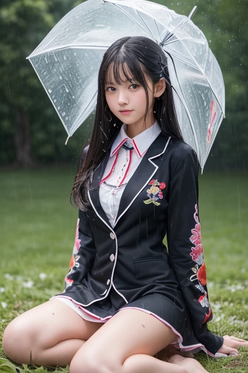 ((64k,Ultra-high resolution,super highest quality,masterpiece,Hyperrealistic,Young, lovely, beautiful, young, adorable,〜20 year old girl,young woman,Full body photo,Full body angle,Esbian all over,Surreal,Very detailed:1.3,Real:2.5)),Cute smile,Adorable smile,nice smile,Baby Face,A Size Breast,Straight Long Hair,Black Hair,Sitting,Cute face,Glowing Skin,Glossy face,Beautiful body,Beautiful Skin,concentrated,下からnakedで,((field,Rain)),((naked,素naked,Not wearing clothes,underwearを身につけていない)),((High school girl blazer,Transparent exy maid outfit,Sister dress with embroidered collar,Wear a shrine maiden's costume and roll up your mini hakama.,Aircraft cabin attendant uniform,Aircraft stewardess)),((Seamless Ultra-thin All-through Pantyhose,Ultra-thin seamless pantyhose, sexy, all-through, beautiful legs, tights, stockings, sheer, pantyhose, ladies)),single eyelid,Long legs,Thin legs,Beautiful hands and feet,Thin thighs,Nice thighs,((Ultra Micro Mini Skirt:1.2)):1.4,underwear simpleunderwear,((地面にSitting)),Water Lake,A prestigious European-style castle,Rose garden in the background,nakedの肩,Low - Angle,((Face your body forward)),((Sitting position)),((Spread your legs and show your panties)),((極薄薄手Panties are visible)),((Pubic hair is visible)),((Use your hands to lift up your skirt)),((Use your hands to lift up your skirt)),((Exposed panties)),((Spread your legs and do the M-leg pose.)),Pull up one'My tight skirt,bangs,Beautiful legs,((Wearing girl's panties:1.3)),((Girl exposing her panties:1.3)),The most beautiful Japanese woman ever&European Women,A lovely, beautiful and youthful Japanese woman&European Women,With a young body,((Turn your skirt inside out)),Please show me your pants,White panties,Take off your panties,((White pantiesでパンティーを見せます)),((put my hand inside your panties,I am masturbating)),String Pantiesティー,((I'll lift my skirt and show you my underwear)),Exposed panties,White panties,String Pantiesティー,Sexy,((Nipples are visible through the)),Slim waist,((String PantiestPanties Ladies Shorts,See-through ladies' shorts,String PantiesレースtSexy back)),((See-through sexy bra,Extremely see-through bra・ショーツ,Extremely see-through bra)),((Panties are visible)),1 girl,Iris,Black Hair,Nice ass,((See-through shorts and bra)),((The wind blew and flipped up her skirt, revealing her panties)),((A beautiful girl soaked in water,underwearが透けて露出))