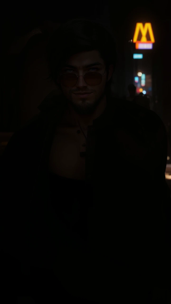 Change background cyberpunk handsome boy, realistic face, ultra realistic, 4k