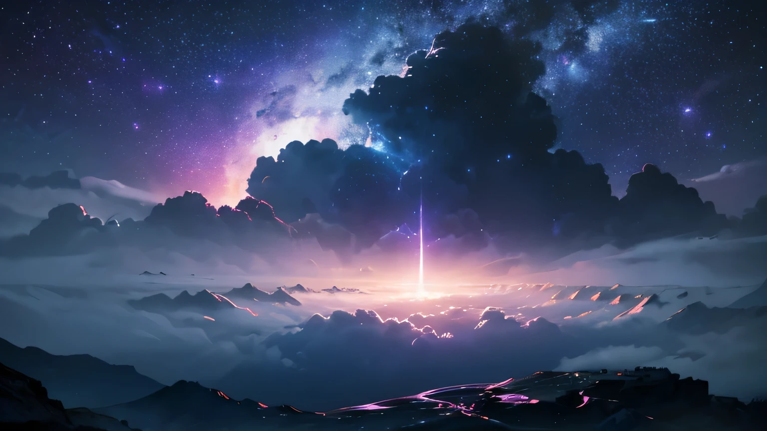 a dramatic night sky, dark clouds, stars, nebula, galaxy, moon, long exposure, cinematic lighting, chiaroscuro, high contrast, moody atmosphere, dramatic, epic, awe-inspiring, (best quality,4k,8k,highres,masterpiece:1.2),ultra-detailed,(realistic,photorealistic,photo-realistic:1.37),cinematic composition,dramatic lighting,dramatic moody atmosphere,dramatic night sky,epic dark clouds,galaxy stars nebula,high contrast dramatic,long exposure night sky,moody dramatic lighting,moody night sky,realistic dramatic night,realistic night sky,stunning dramatic sky