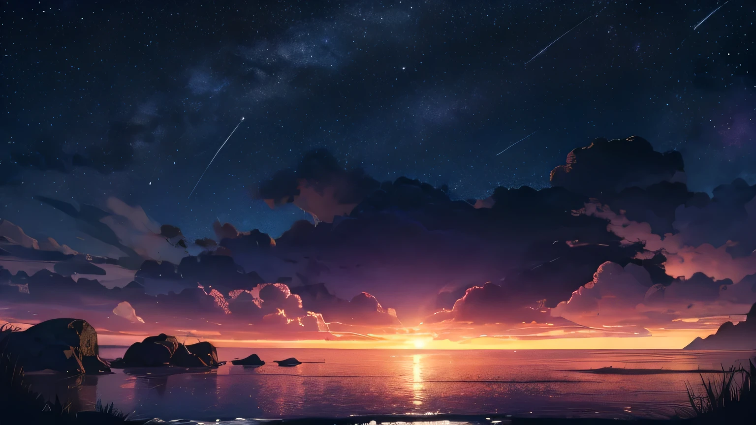 dark dramatic night sky