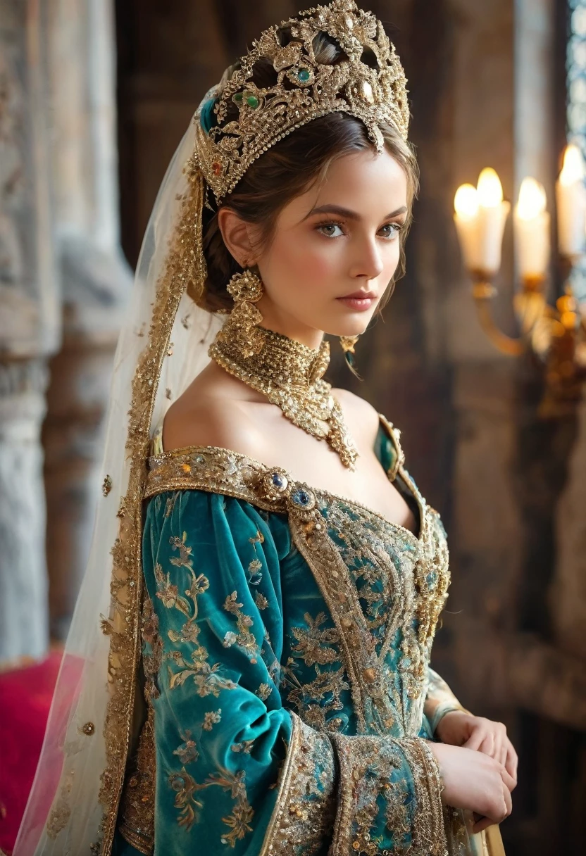 The origin of fashion occurred in France in the 14th century. At that time, rich women began to wear large conical headdresses. People called it a hat with horns. After a while, velvet and silk began to come into fashion. Venice became the trendsetter of the style in the 15th century. Women wore a neckline, long trains, paid special attention to their hair, wore complex high hairstyles on their heads, added chignons, tying them with scarves.