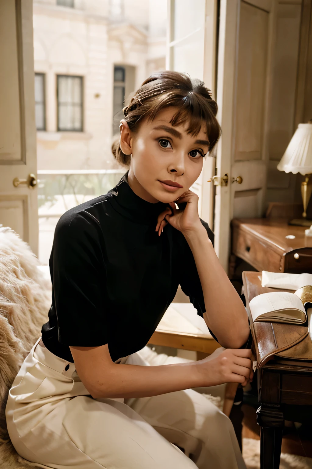 audrey hepburn at home