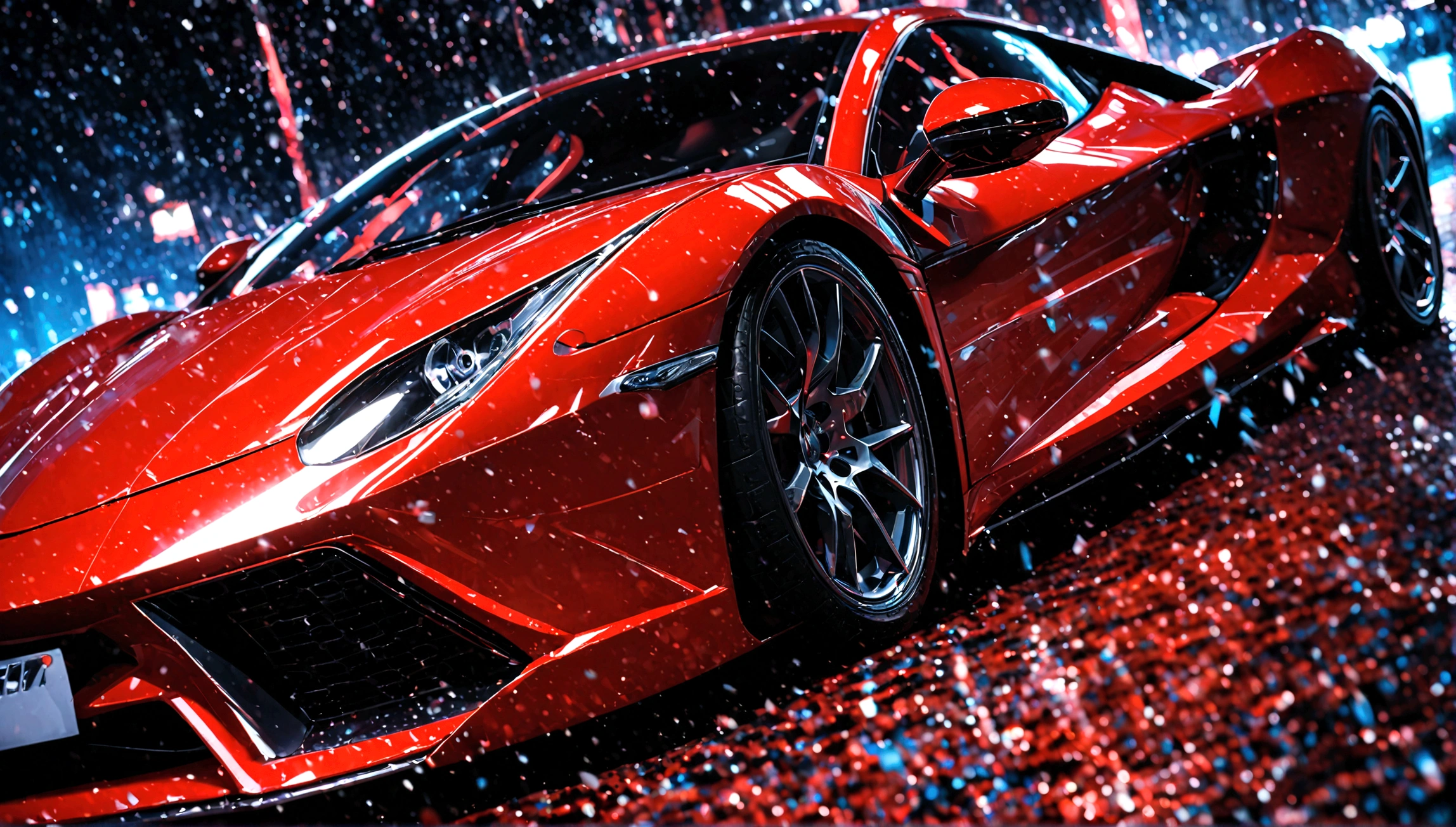a sexy girl in tight fitting clothes with a black and red supercar, beautiful detailed eyes, beautiful detailed lips, extremely detailed eyes and face, long eyelashes, photorealistic, 8k, ultra-detailed, realistic, masterpiece, vibrant colors, dynamic lighting, glossy car paint, intricate details, dramatic composition, cinematic angle