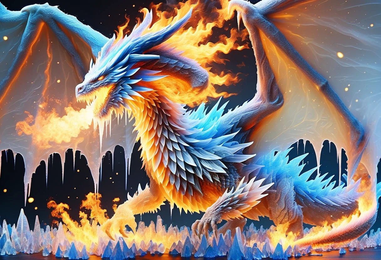 masterpiece,best quality,ultra-detailed,8k,high resolution,Arafed, Attention to detail, highest quality, 16k, [Super detailed], masterpiece, highest quality, (Very detailed), Dragon of the Japan,long torso,Toguro,White dragon body, The dragon is close by, Smoke coming out of the nose , fire in his reptilian eye, eye, A sense of impending doom, danger, Dynamic Light, Attention to detail, highest quality, High resolution, Interested, 3D Rendering,moonlight,meteor,comet