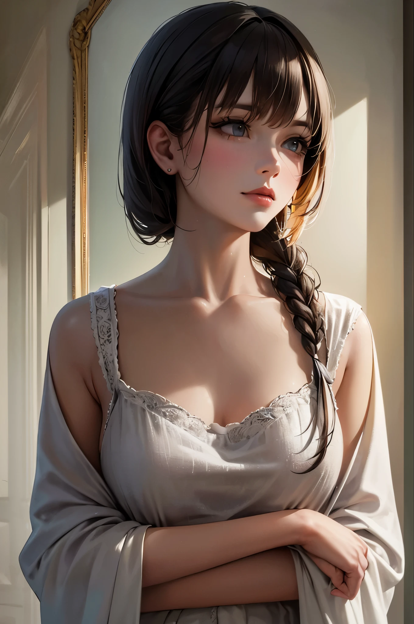 ((masterpiece)), ((highest quality)), ((High resolution)), ((In detail)), One girl,Priscilla's Hybrid, smile