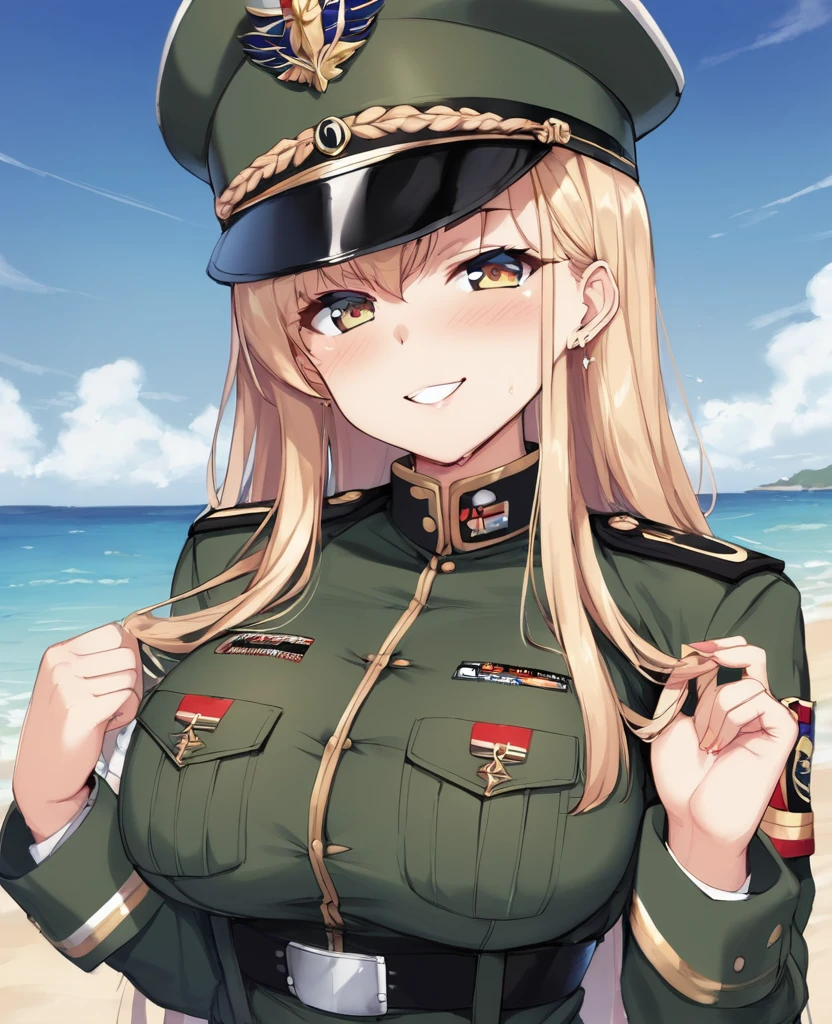 Horny military girl