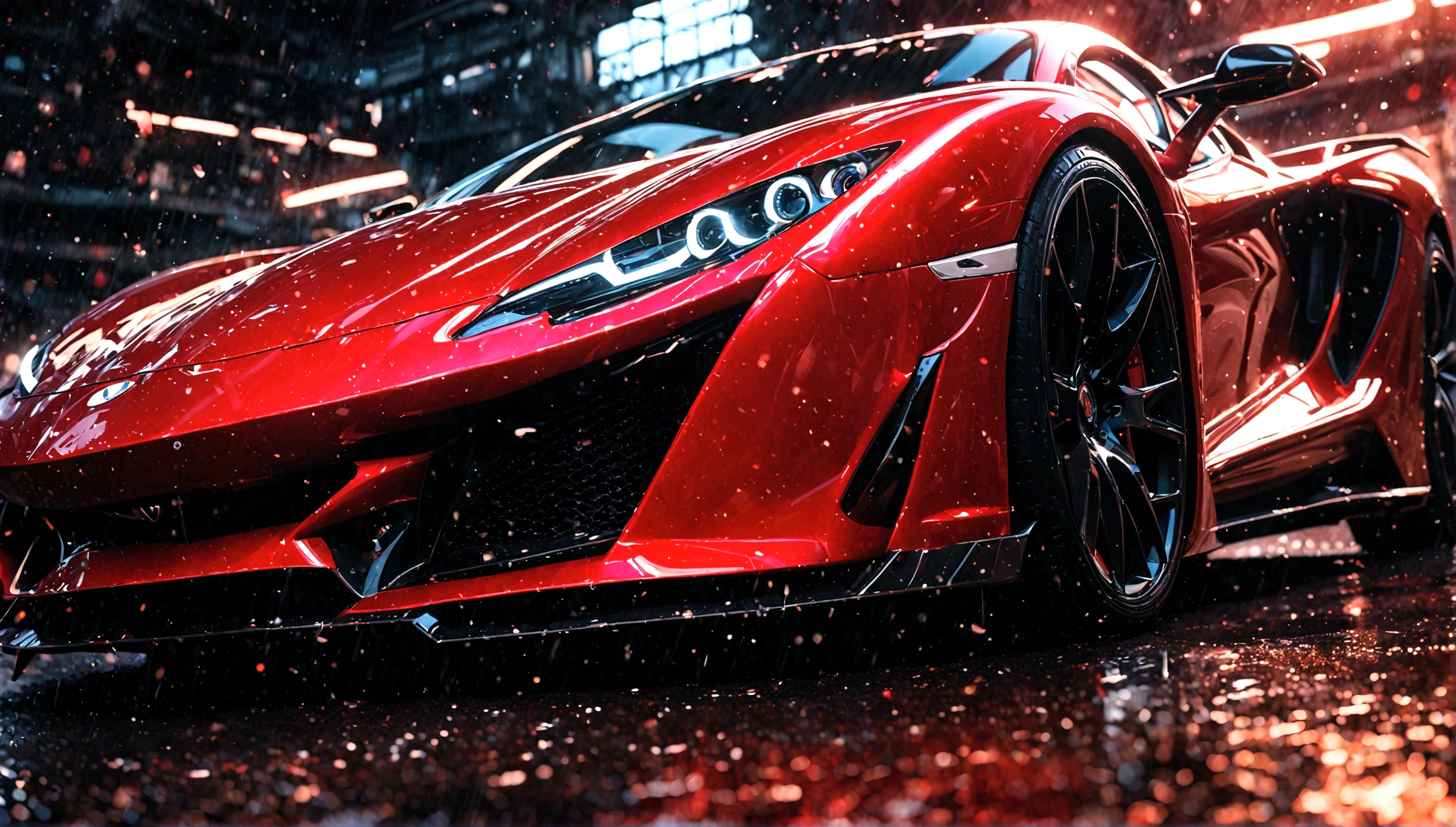 a sexy girl in tight fitting clothes with a black and red supercar, beautiful detailed eyes, beautiful detailed lips, extremely detailed eyes and face, long eyelashes, photorealistic, 8k, ultra-detailed, realistic, masterpiece, vibrant colors, dynamic lighting, glossy car paint, intricate details, dramatic composition, cinematic angle