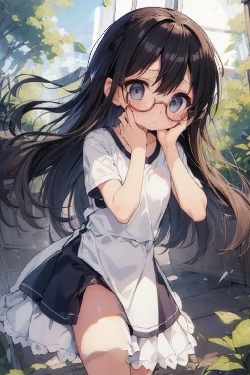 background、[Black long hair]