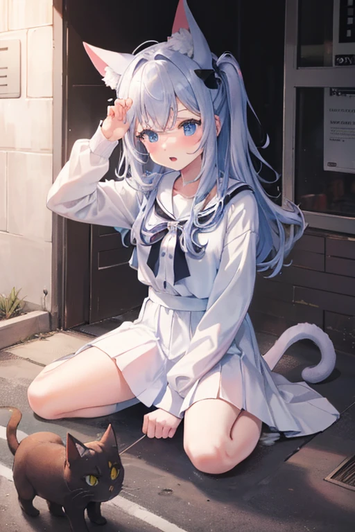 GTS,GTS planet,Cat ear,Teenage Girl,white