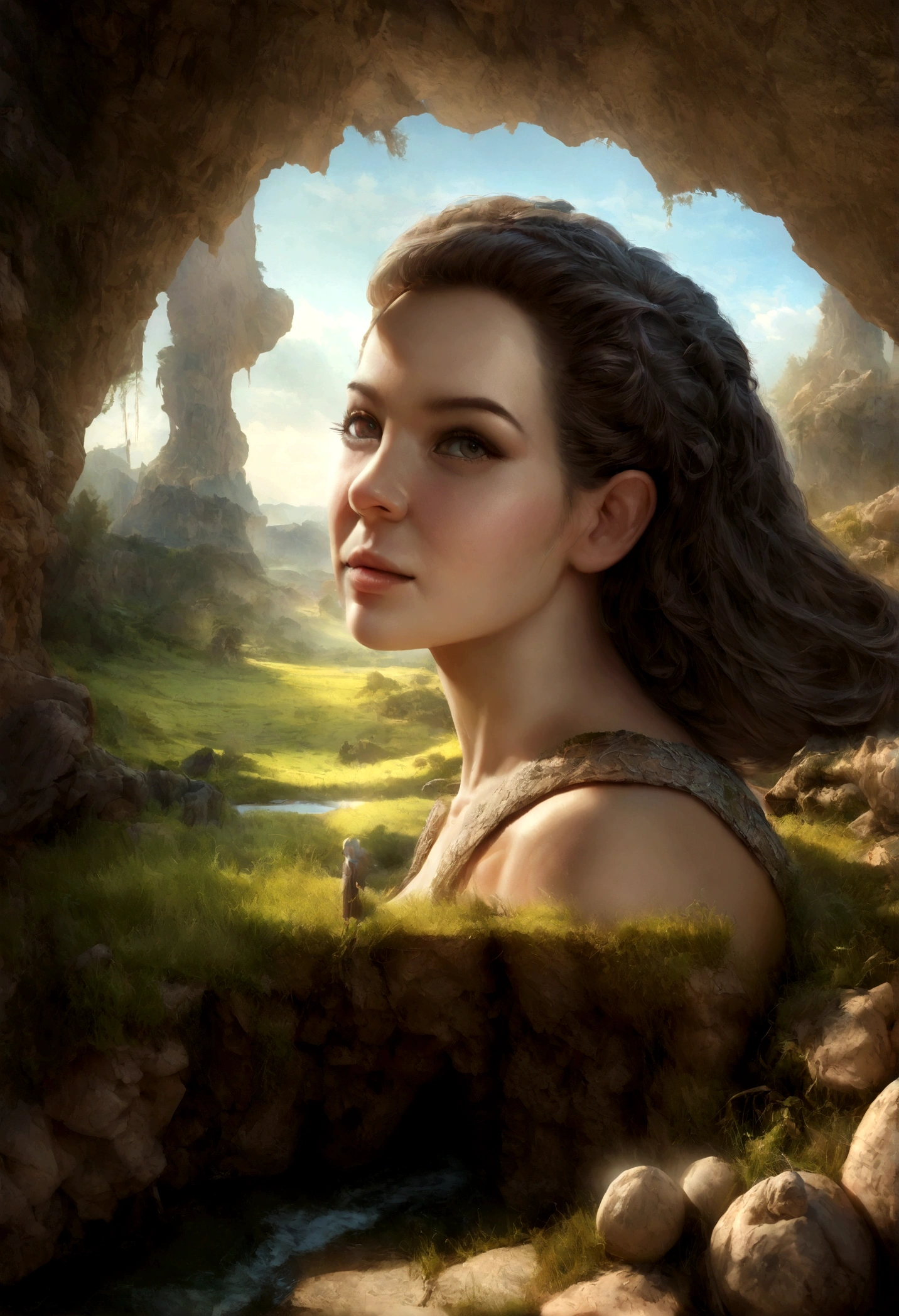 (Melhor qualidade,high resolution,ultra-detalhado,realista,HDR,studio lighting,Cores brilhantes,paisagens,retratos,Science fiction,Artistas conceituais,Guerra das Estrelas),a breathtaking landscape scene with a realista depiction of a Science fiction world inspired by the Artistas conceituais of Star Wars. The scene is full of stunning details and vibrant colors, showcasing the beauty and grandUEr of the otherworldly setting. A paisagem apresenta vastas montanhas e&#39;Towering cliffs, with a unique combination of&#39;arquitetura futurista e&#39;elementos naturais. The studio lighting enhances the depth and realism of the scene, casting dramatic shadows and highlighting the intricate details of the world. UEes coulUErs sont vives et dynamiques, with a wide range of hues and tones that create a visually captivating experience. UE&#39;the overall atmosphere is impressive and engaging, inviting viewers to explore and immerse themselves in this Science fiction masterpiece.
