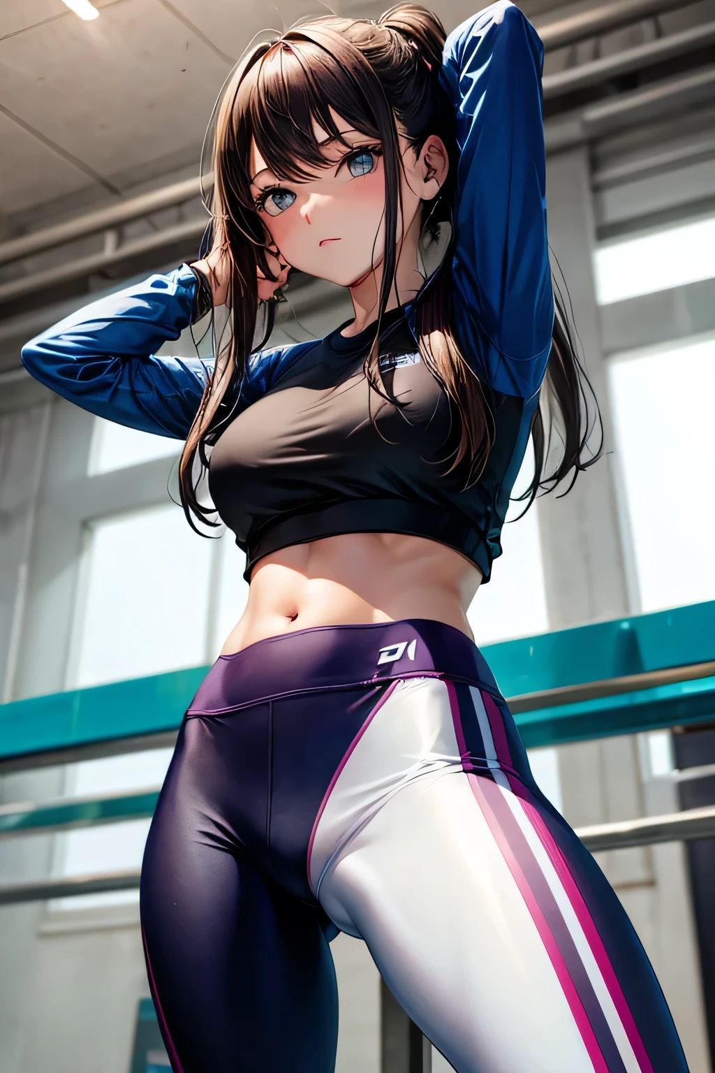 girl in sport leggings