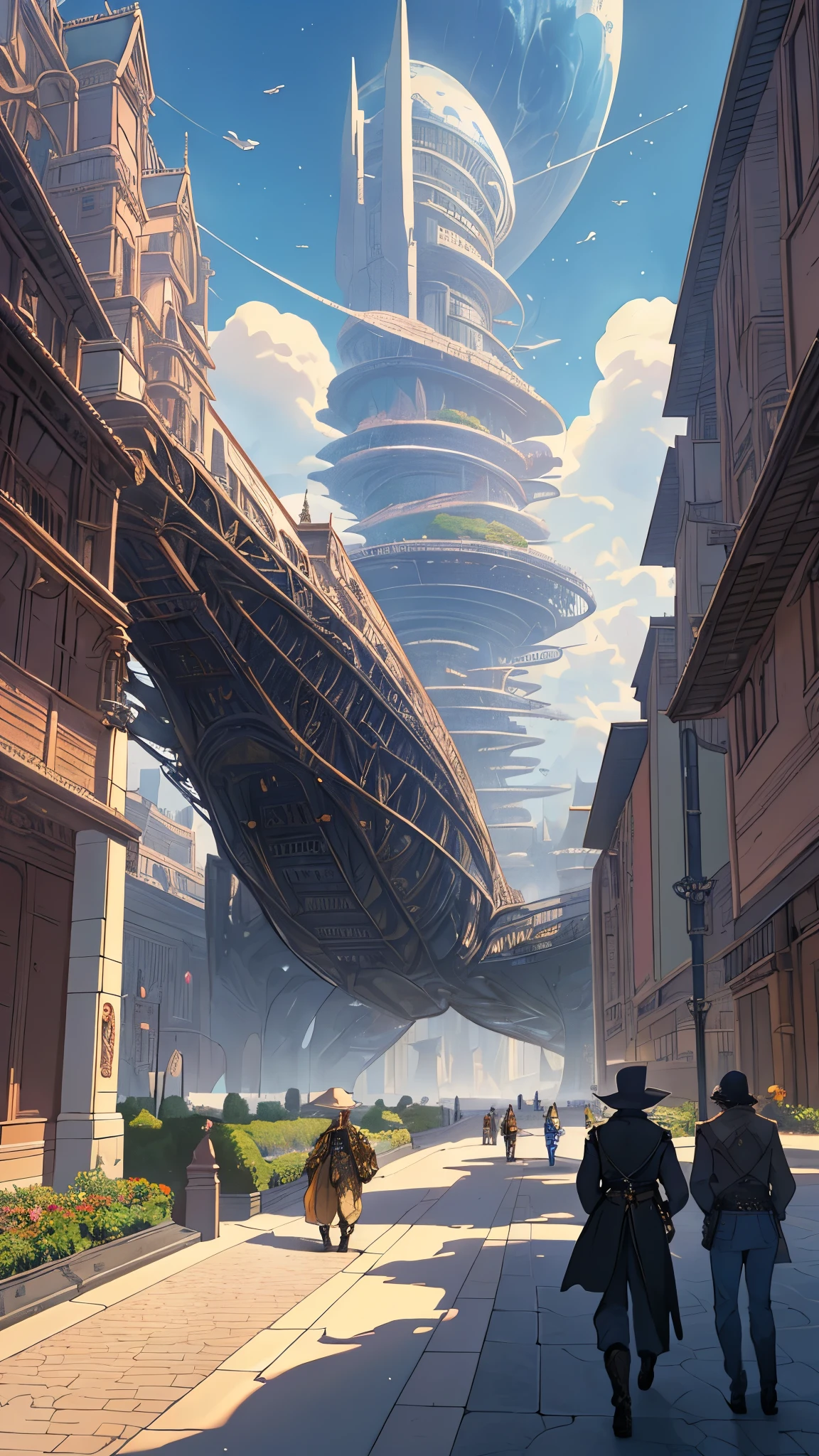 huge, Exquisite details、A ride with a touch of old-school charm、Mobius Jean-Giraud (Moebius Jean-Giraud) impeccable work、worthy of the name「Sky City Car」。This magnificent, Towering, A dreamy floating metropolis、It weaves a story lost in time and treasure.。Rich display of Gothic architecture、Meet the ingenuity of steampunk、When you walk the line between reality and fantasy，Inspire a sense of awe。in the sky、Complex gear rotation、Animating a boat&#39;Rigging、Leaves a trail of sparkling stardust as it spins。
