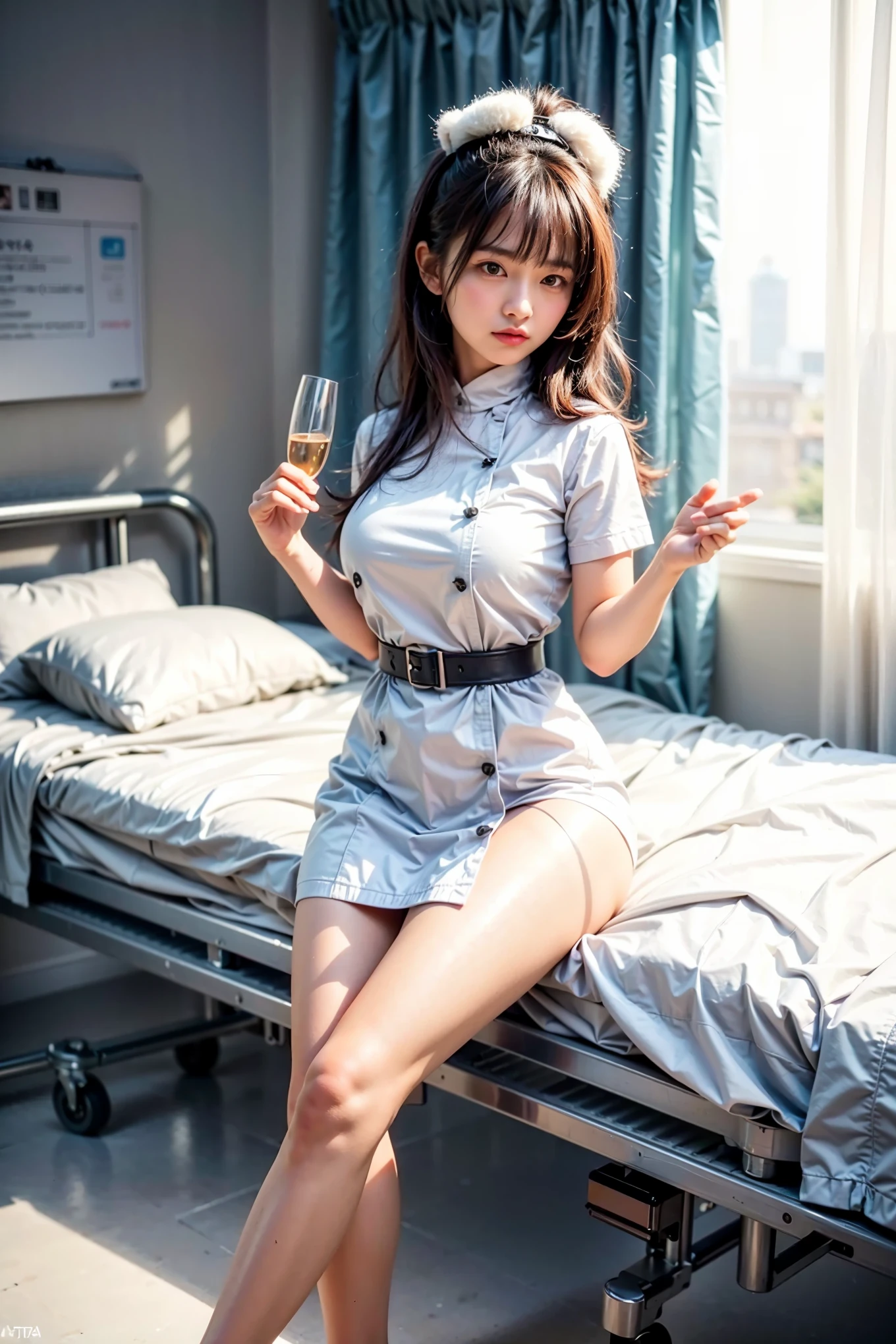 ultra high res,8k,(Photorealsitic:1.4), (beast-like animal wear:1.2), designed by Hajime Katoki,heavy weapons,vivid textures,animal legs, gradation hair, japanese female soldier,(ultra beautiful face),((super realistic all textures)), ((super intricate all details)), full body shot, ultra sharp photo result, Acrylic Clear Cover, Hydraulic cylinder, style, taken with Fuji film X-T30+Nokton. HDR10,Minimum of 4 pieces created