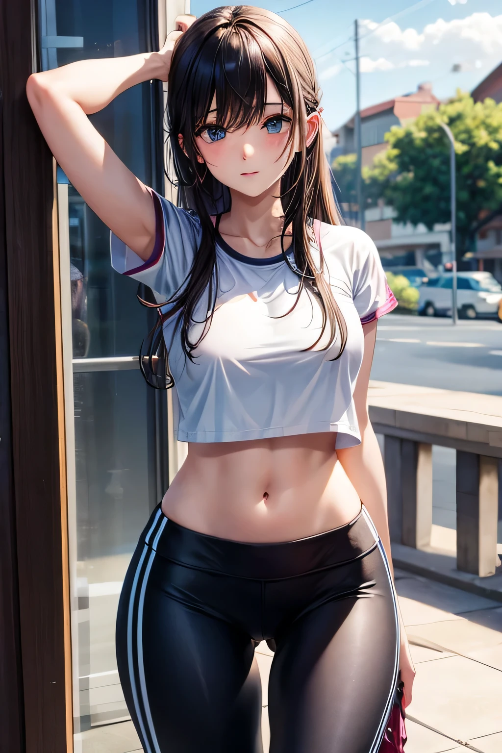 girl in sport leggings