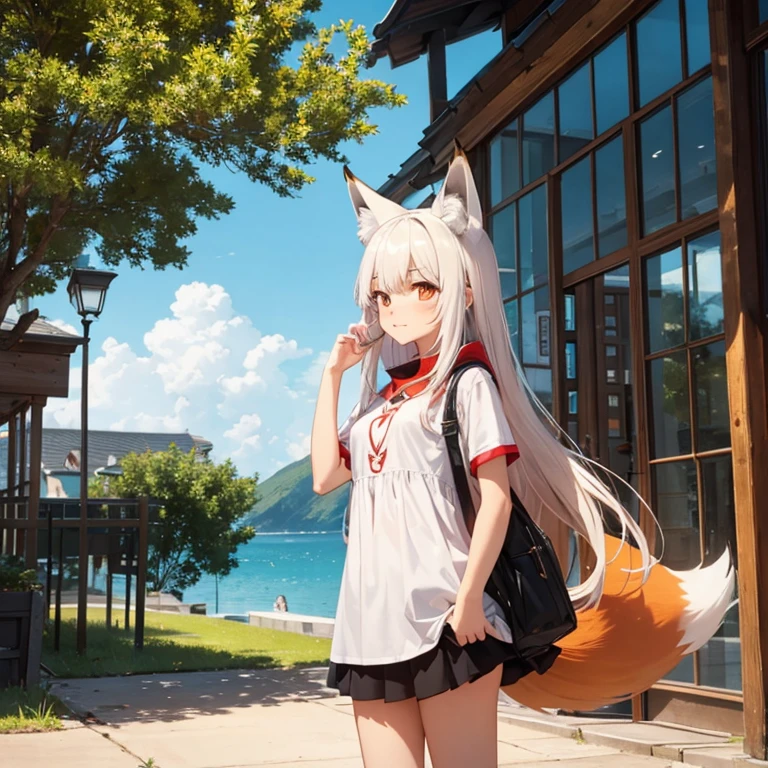 Fox Girl, Fox&#39;s Tail, Nine-Tailed Fox,Fox Ears, Black colored hair, Fox Makeup,One Girl、 Kimono with open chest,  Body size is 100-70-90!、Nice body, Avatar, face, Open chest, lewd face, Dominant representation, naughty face,Big Breasts,Emphasize cleavage,Show bare skin、Skin is visible、With legs apart、Show off your thighs、With legs apart、A beautifully patterned kimono、I can see her cleavage、Muscular、Uplifting、Abdominal muscles、Exposed skin、Long Hair、Skin Texture、Soft breasts 