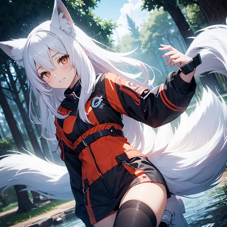 Fox Girl, Fox&#39;s Tail, Nine-Tailed Fox,Fox Ears, Black colored hair, Fox Makeup,One Girl、 Kimono with open chest,  Body size is 100-70-90!、Nice body, Avatar, face, Open chest, lewd face, Dominant representation, naughty face,Big Breasts,Emphasize cleavage,Show bare skin、Skin is visible、With legs apart、Show off your thighs、With legs apart、A beautifully patterned kimono、I can see her cleavage、Muscular、Uplifting、Abdominal muscles、Exposed skin、Long Hair、Skin Texture、Soft breasts 