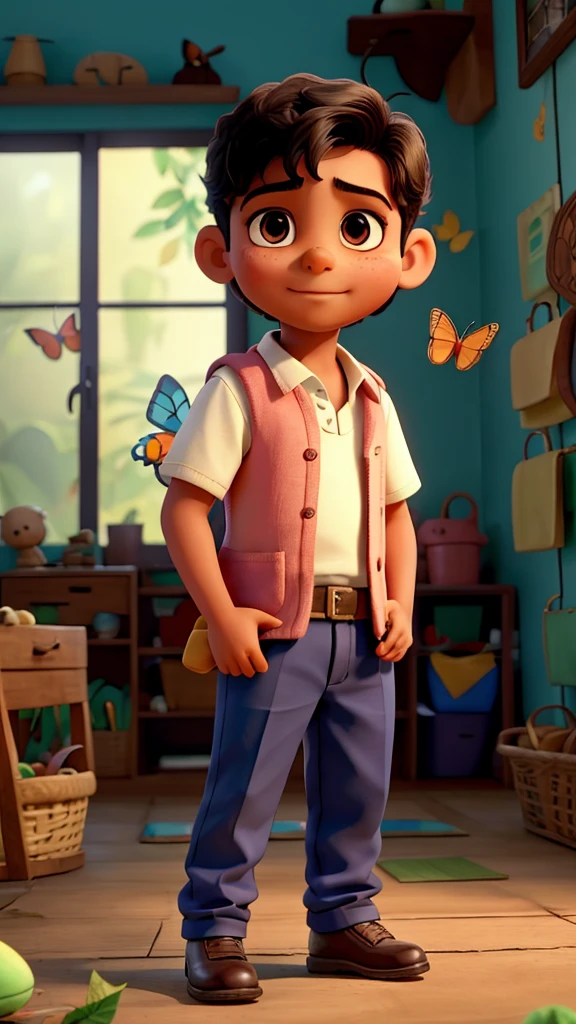 Rahul: As , handling the butterfly in hand.
