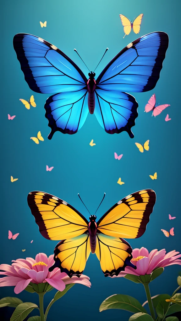 Butterfly: Beautiful colorful, but with one wing broken.
