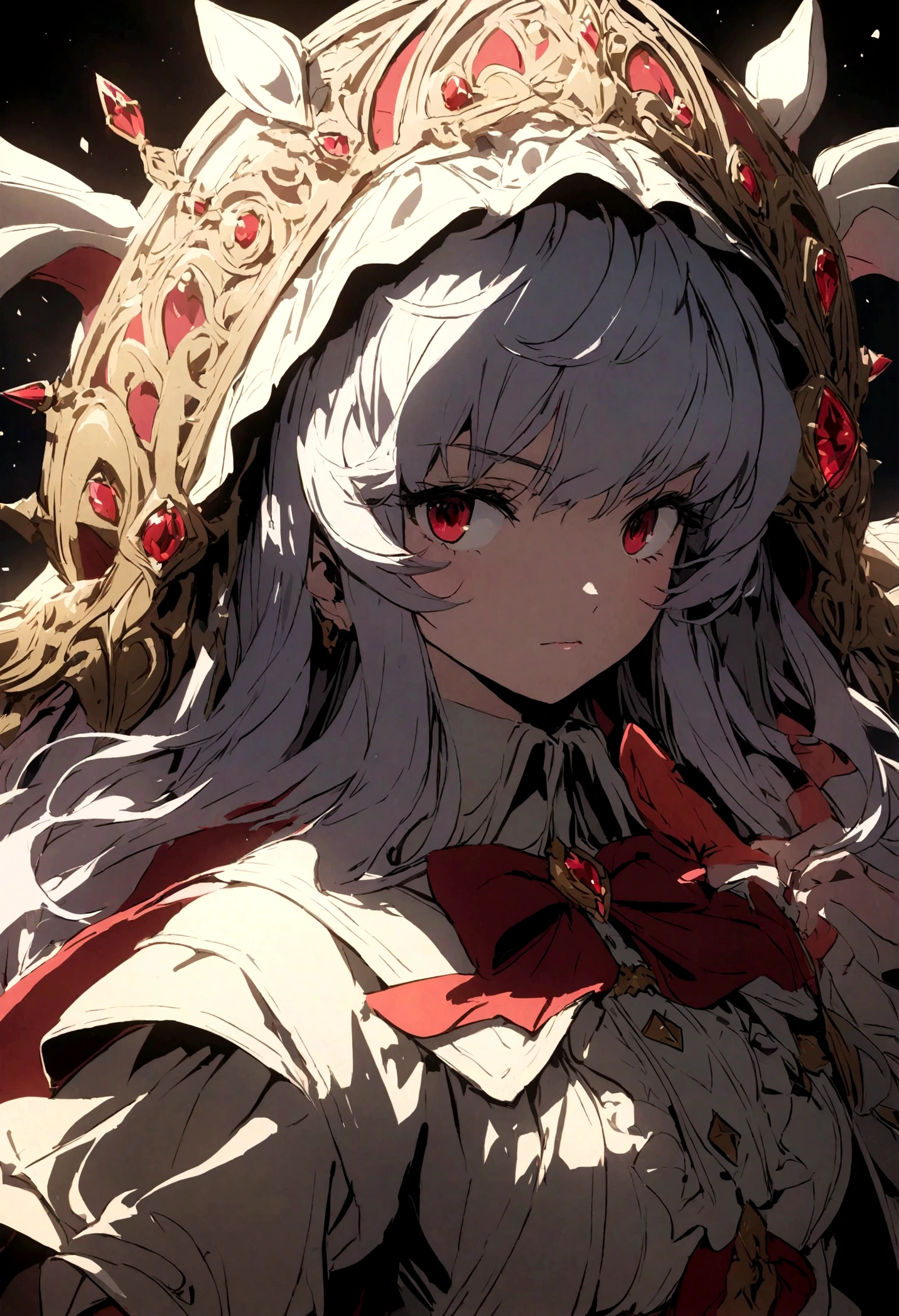 Remilia Scarlet hagarrandose la cintura