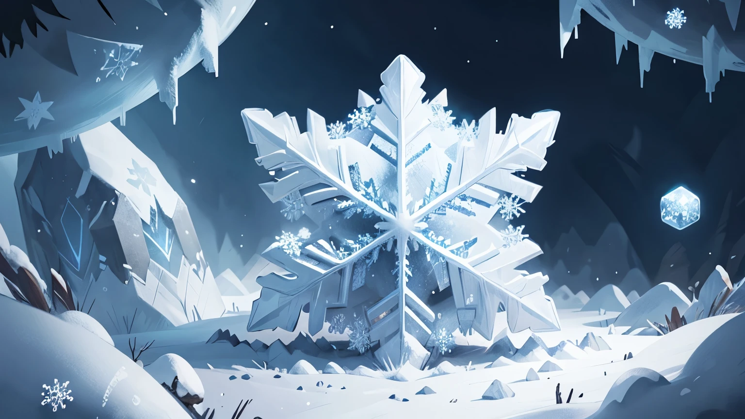 snowflake, frozen fractal design