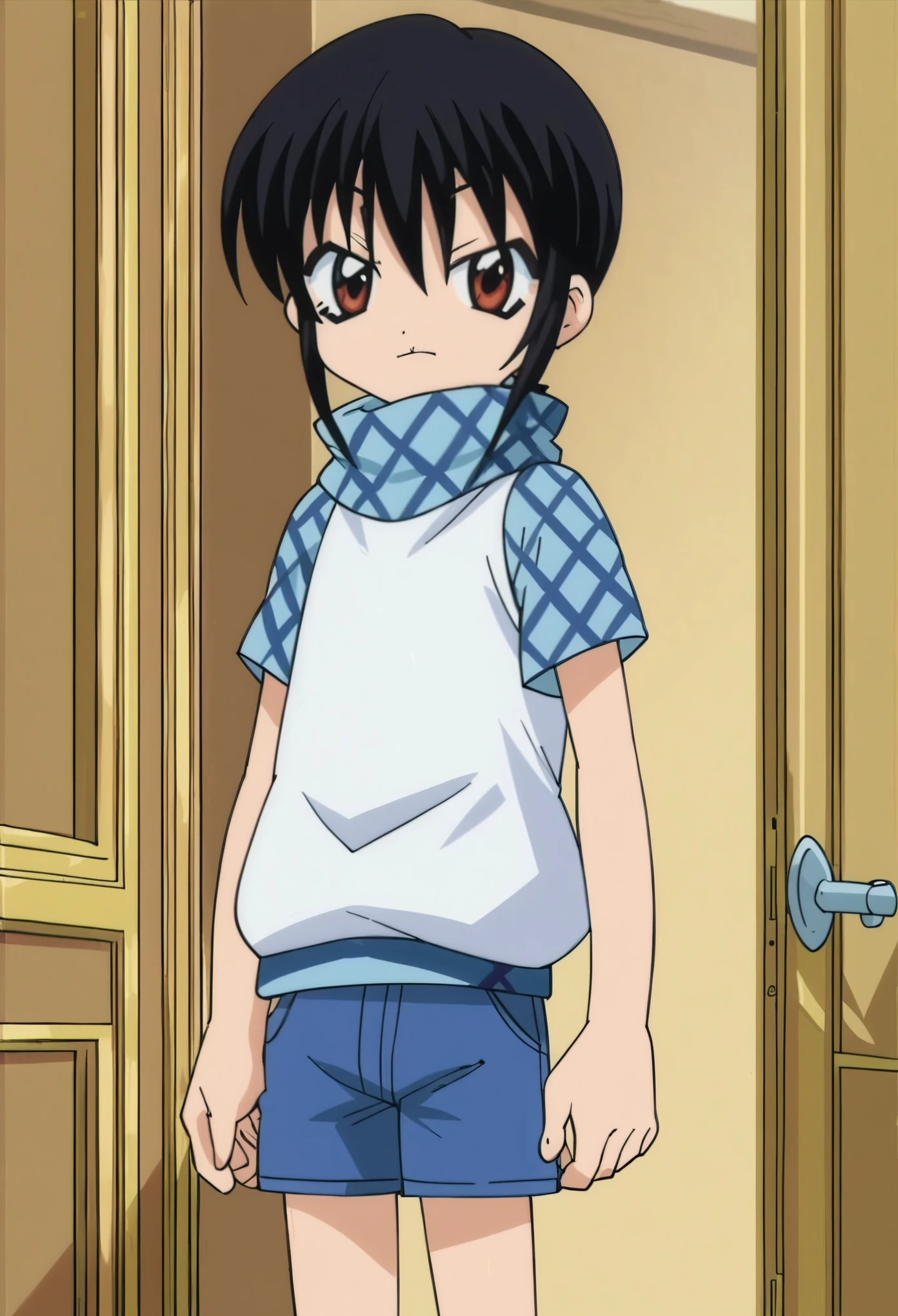 rating_safe, sharp, score_10, score_9, score_8_up, consistent background, anime screencap, flat shadows, flat colors, kokonoe-kun