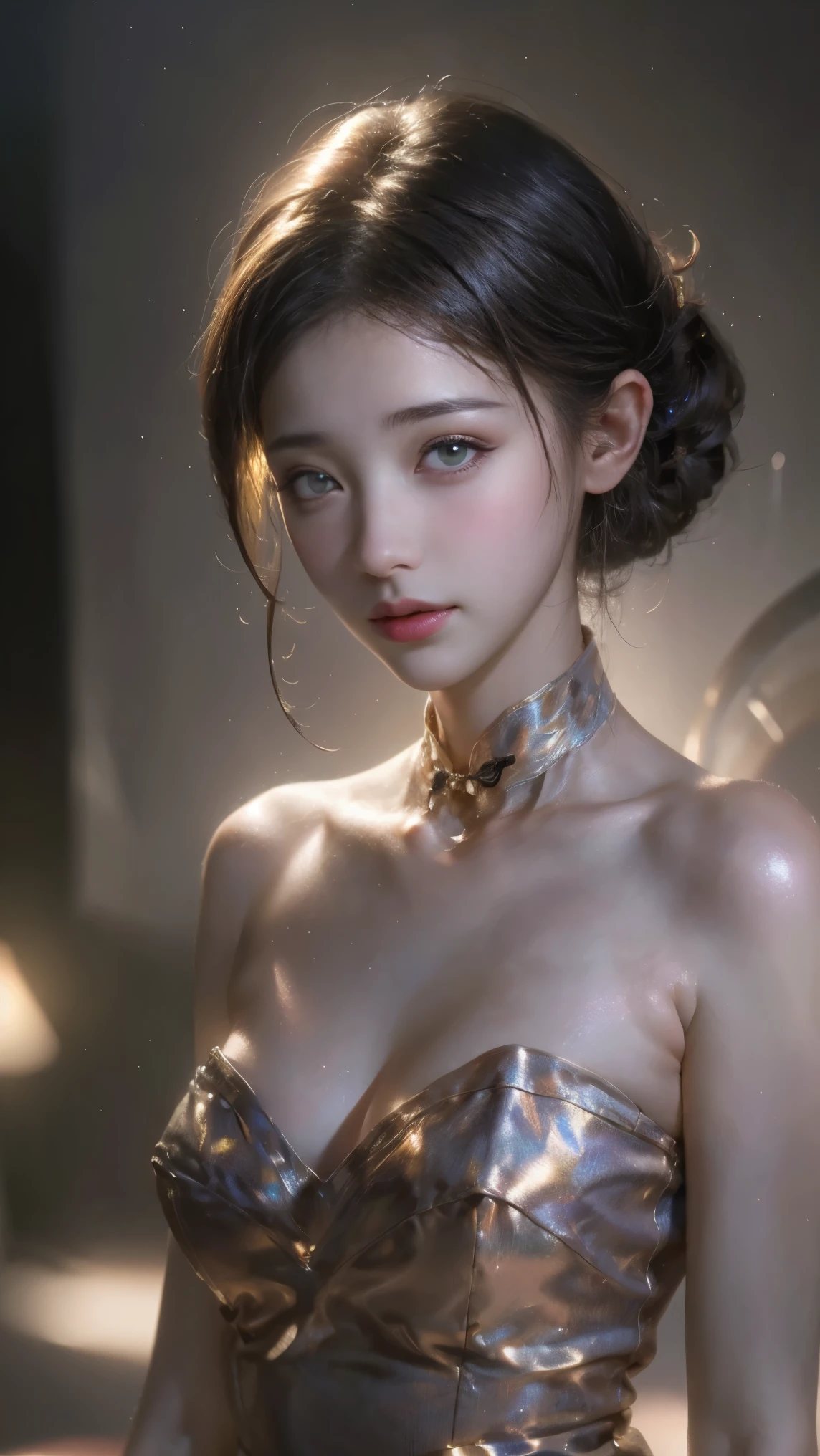 masterpiece,(best quality:1.3),ultra high res,raw photo,detailed skin,beautiful lighting,(realistic, photo-realistic:1.4),1girl,qipao,