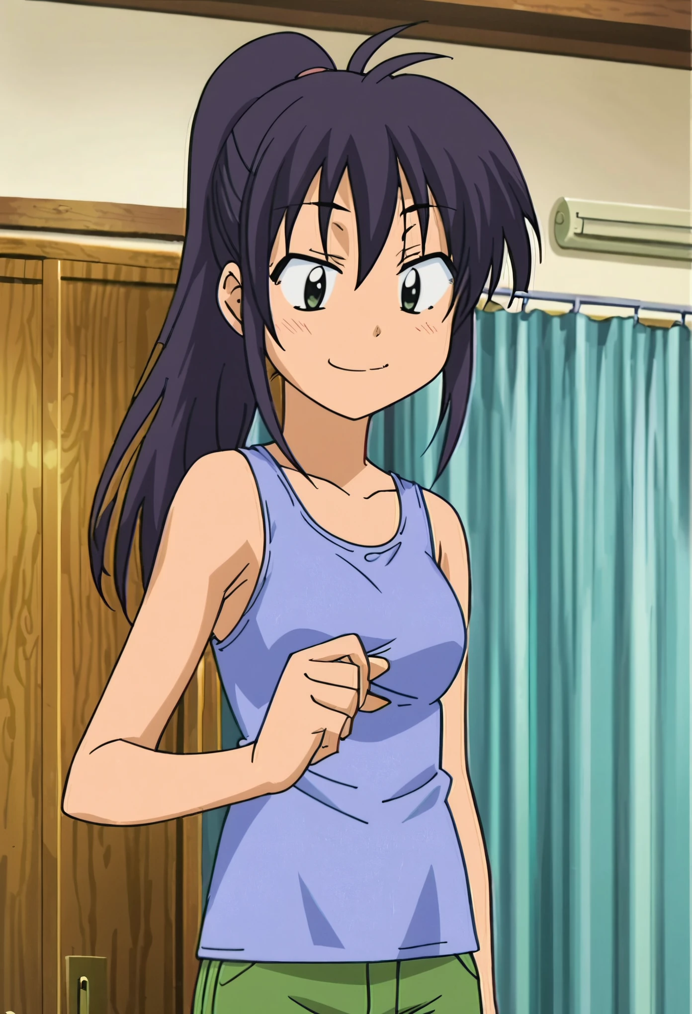 rating_safe, sharp, score_10, score_9, score_8_up, consistent background, anime screencap, flat shadows, flat colors, chika
